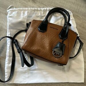 Michael Kors acorn and black small handbag